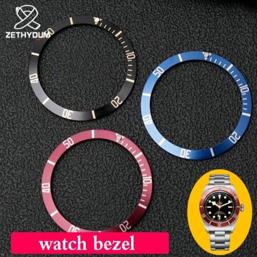 Inner width 32.9mm Outer width 39.7mm watch Aluminum alloy ring fit for Tudor watch matte Bright light surface