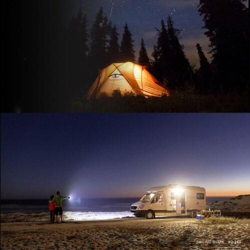 IPX6 Waterproof Outdoor Camping Lamp Tent LED Lights Lighting Rechargeable Flashlights Portable Powerful Torch USB Flashlight