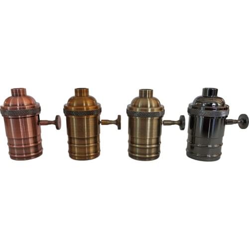 High quality Vintage Lamp Base fitting E27 socket base DIY led lamp holder lighting accessories for chandeliers light Socket