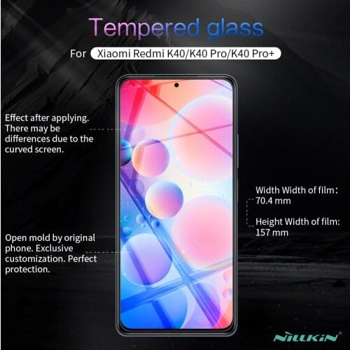 For Xiaomi Redmi K40 Glass Tempered Glass Nillkin 2.5D H+Pro/CP+Pro Film Screen Protector for Redmi K40 Pro Plus,super clear