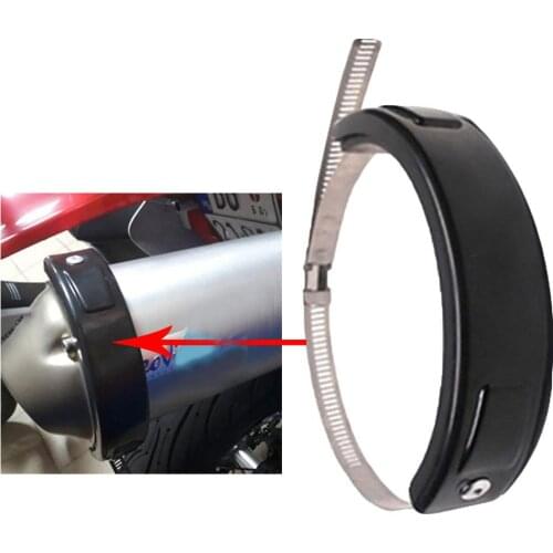 Motorcycle Exhaust Pipe Anti-scalding Ring Modified Universal Tail Throat Drop Protection Ring Protective Cover 100-160MM