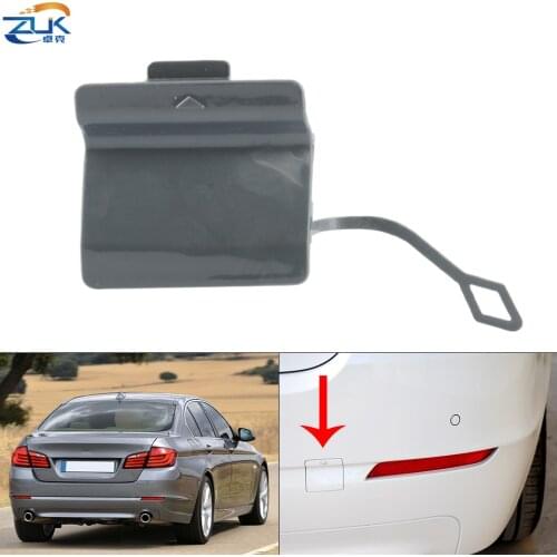 ZUK Rear Towk Hook Cover For BMW 523 525 528 530 535 550 F10 F18 2011-2013 Unpainted Bumper Towing Eye Lid Case Lid Shell