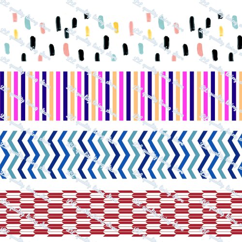 16-75MM Geometric Patterns printed Grosgrain Ribbon 50 Yards/Roll Tape Clothing Bakery Gift Wrapping Accessory Hairbow Head