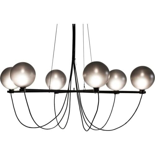 2021 Nordic Modern Luxury Design Chandelier Lighting Crystal Round Glass Led Chandeliers Lamp Living Room Kitchen Hanging Lamps