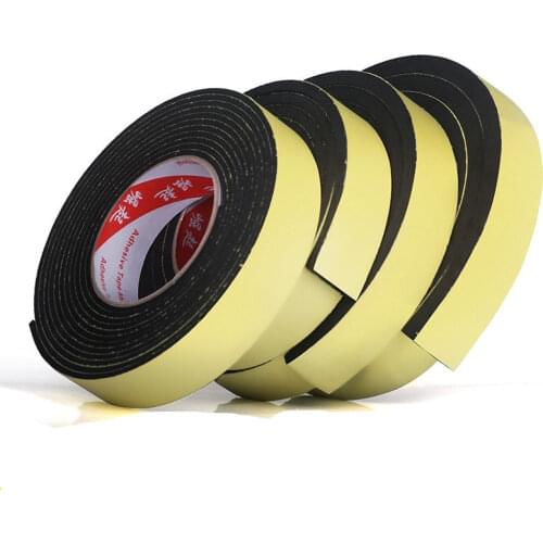 Hardware 5 Meter EVA Single Sided Adhesive Waterproof Weather Stripping Foam Sponge Rubber Strip Tape for Window Door Seal home