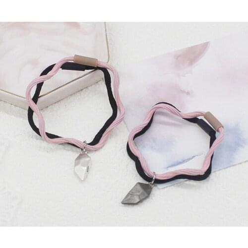 Heart Couple Friendship Bracelet Headband Two Use Friend Magnetic Bracelets for Women Men Jewelry Lover Valentines Day Gift