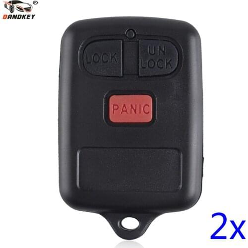 Dandkey 2x Remote Key Case Shell Replacement Empty Key Shell DIY Key Shell 2014 For BYD F3 F3R Fob 3 Buttons