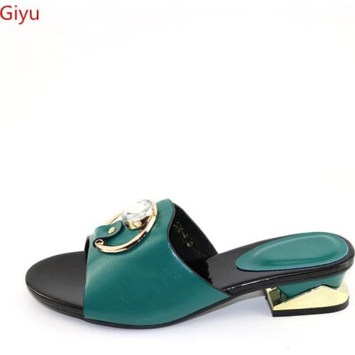 Doershow fashion African sandals for party,beautiful ladies shoes with rhinestones!!HKU1-13