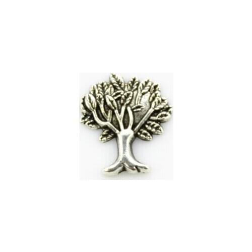 Hot selling 100pcs/lot silver tree floating charms living glass memory floating pendant lockets charms