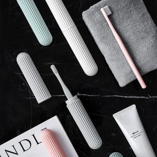 Fashion Protect Toothbrush Tube Cover case Household Travel Portable Dustproof Toothbrush Case Box 3.1*3.1*21.9cm
