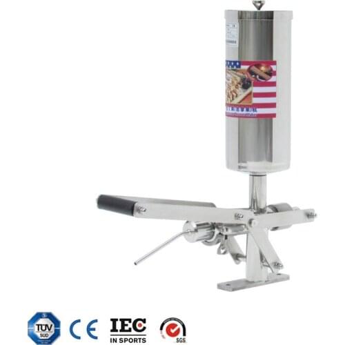 Small capacity snack food machines manual Mini 5L Jam Filler For Churros use