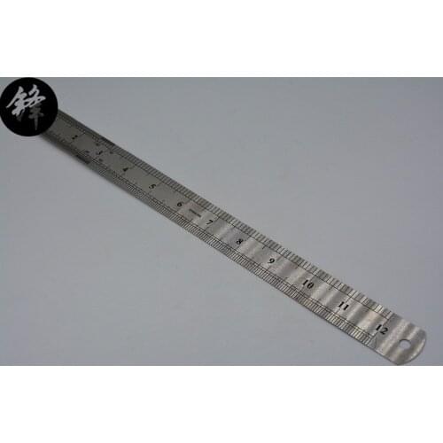 Stainless Steel Metal Ruler Metric Rule Precision Double Sided Measuring Tool 30cm