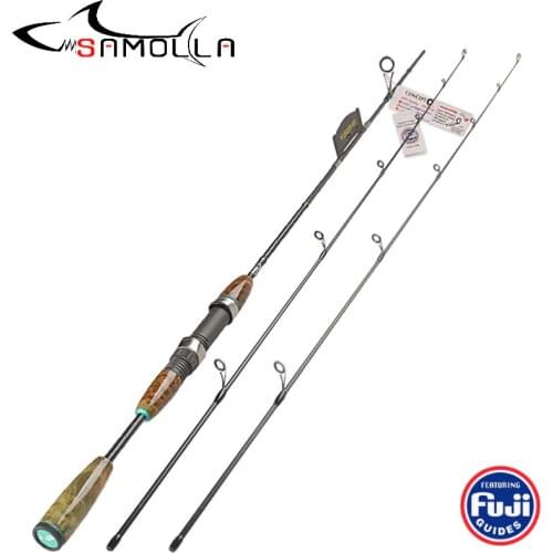 New Ul/L Fishing Rod 2Sec Spinning Ultra Light Rod Wood Hand Carbon Lure Fishing Rod Canne Peche Pesca Olta Joran Pancing Carp