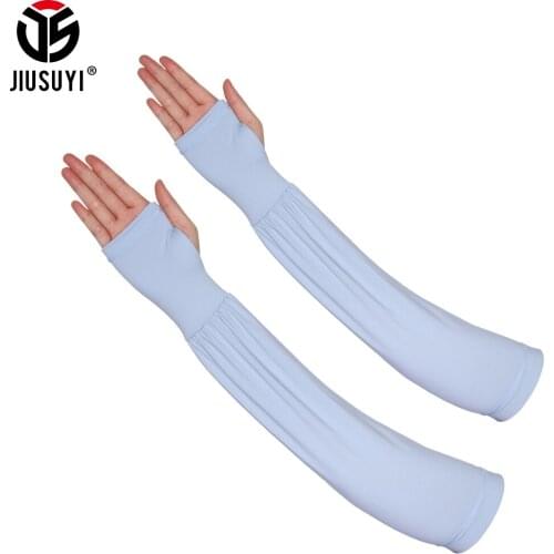 Cooling Arm Sleeves Elbow Cover Cycling Sports Outdoor Sun Protection Adjustable Quick Dry Arm Warmer Cuffs Summer Women Men