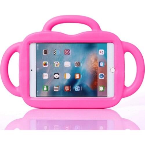 Shockproof Cover for iPad Mini 1 2 3 4 5 Cartoon Silicon Shockproof Stand Hand-Held Tablet Cover Kids Safe Case