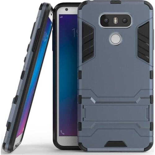 For LG G6 Case for Phone LG G6 Plus Case Shockproof Rubber Robot Armor Holder Case Cover