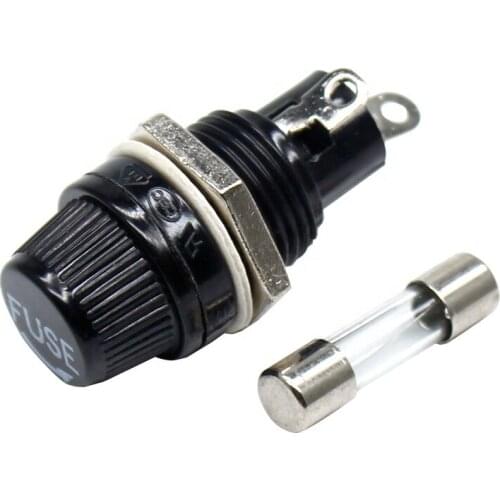Cul approval Metal Screw Glass Mini Fuse Holder