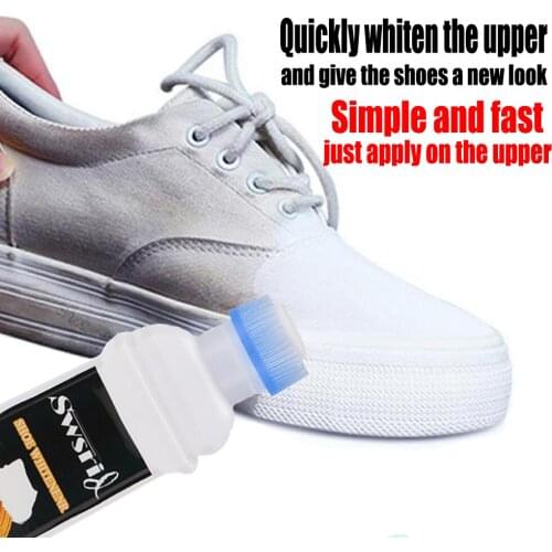 1pc Washing Shoes Whitening Spray White Shoes Cleaner Whiten Refreshed Polish Cleaning Tool For Casual Leather Shoe