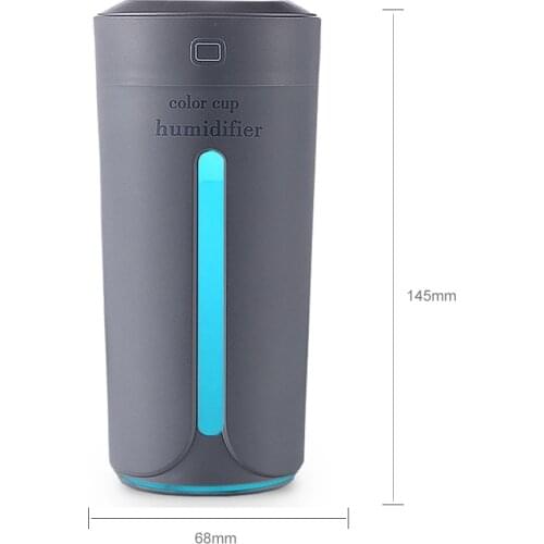 2 pcs Portable Household Aromatherapy Diffuser Humidifier Dampener Machine Essential Oil Ultrasonic Mist Maker Quiet Dazzle Cup