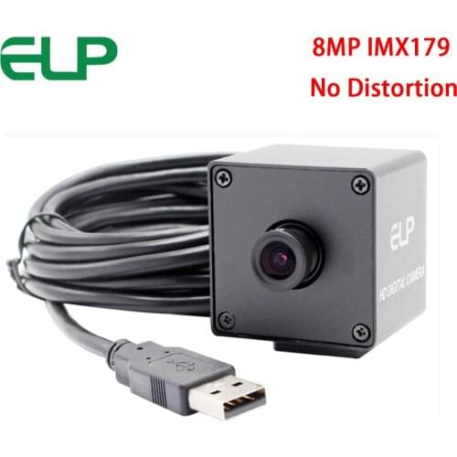 8mp 3264X2448 HD high resolution High Speed CCTV Webcam with No distortion lens and metal box Mini USB Camera for Android Linux