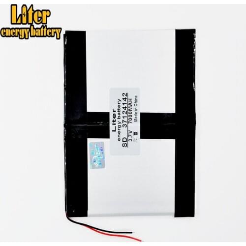 Large capacity 3.7V tablet battery 7000MAH each brand tablet universal rechargeable lithium batteries 37124142