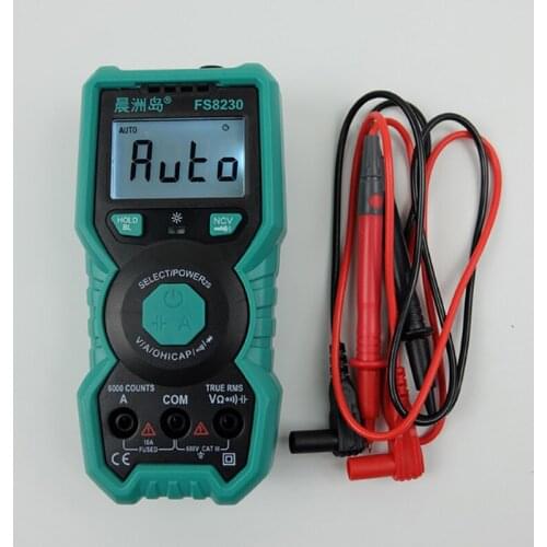FS8230 Digital high-precision multimeter true RMS AC / DC resistance capacitor NCV Digital Multimeter intelligent Auto Range