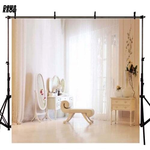 DAWNKNOW Dressing Table Vinyl Photography Background For Family Indoor Polyester Backdrop For Wedding Photo Studio Props 4015