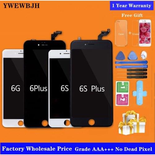 YWEWBJH Grade AAA+++ For iPhone 6 6S Plus screen With 3D Touch LCD Digitizer Assembly For iPhone 5S Display No Dead Pixel
