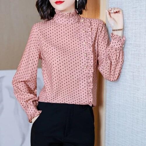 Elvvqp Polka Dot Blouses