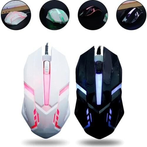 Ergonomic Wired Gaming Mouse Button LED 2000 DPI USB Computer Mouse Gamer Mice S1 Silent Mause With Backlight For PC Laptop