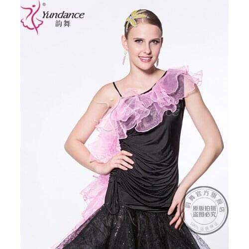 Customized Lady Latin Dancing Shirt Modern Dance Costume Waltz Valse Tango Galop Fox Trot Social Dance Suit B-2724