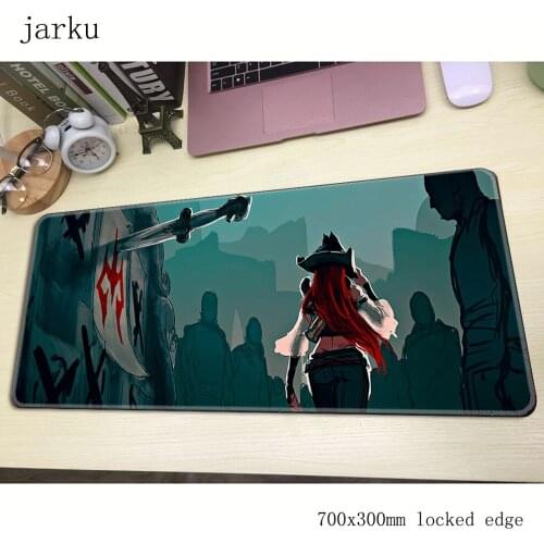 Miss fortune mousepad gamer 700x300X3MM gaming mouse pad large Beautiful notebook pc accessories laptop padmouse ergonomic mat