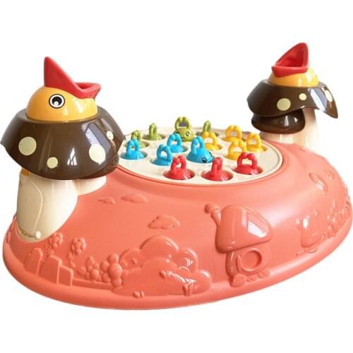 Magnetic Toddler Toys Woodpecker Catch Worm Animal Feeding Board Game Family Montessori Stacking Educational Toys