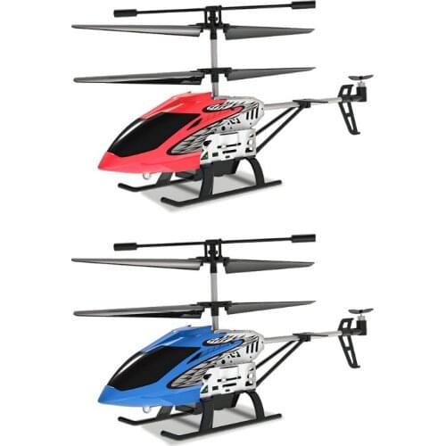 Mini RC Helicopter Drone 3.5 Channel Drop-resistant LED Remote Control Aircraft