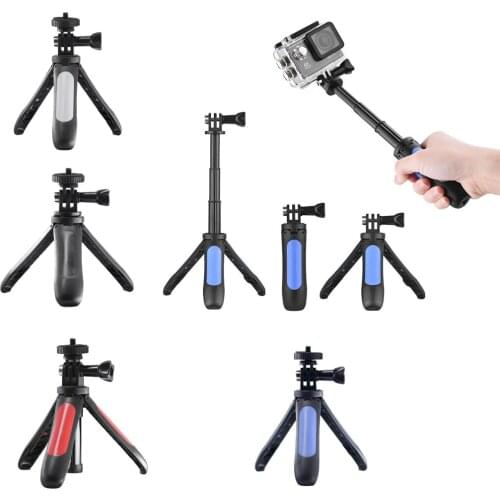 Extension Self Stick Mini Tripod Stand Max Loading with Phone Holders for GoPro Hero 3/5/4/3+3 Extendable Self Stick tripod