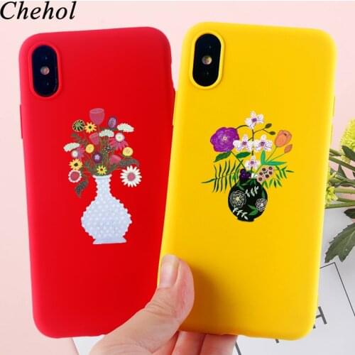 Fashion Phone Case for IPhone 11 Pro 8 7 6s Plus X XS MAX XR Cases Flower Floral Soft TPU Silicone Box Back Covers Accessories