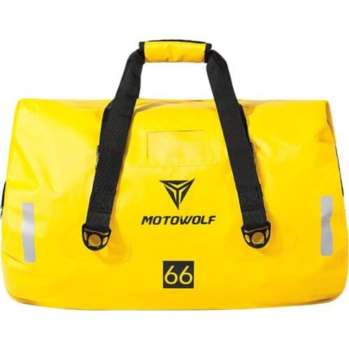Motorcycle Large Capacity Luggage Bags Storage Pack Waterproof (Yellow)