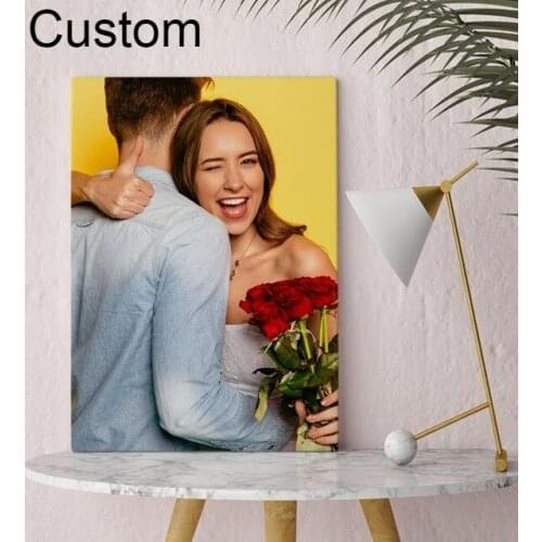 Custom Personalized Photo Canvas Painting 30x50cm Picture Special Gift Birthday Darling Home Decor Tablo Valentine Mother Dad