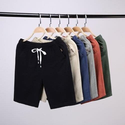 2020 Woodvoice Casual Shorts Men Clothes Summer Casual Mens Shorts Homme Cotton Bermuda Short Trousers Brand Clothing Puls Size