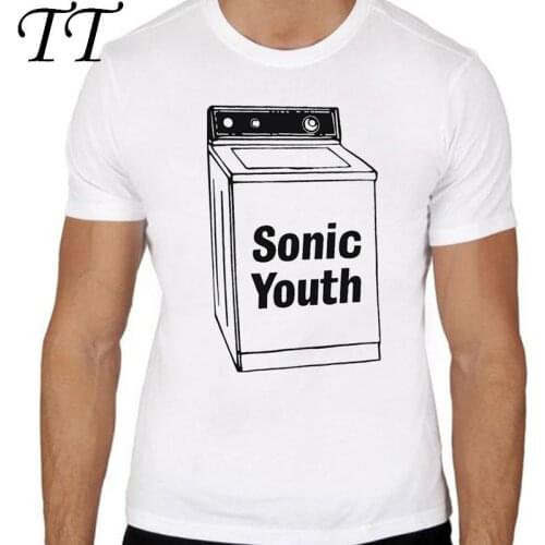 Sonic youth 2019 fashion short t shirt printed Funny t-shirt men tops TMM1572