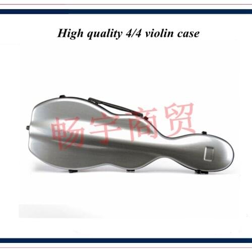 High quality Professional violin case 4/4 FRP carbon fiber silver gray Fashion style violin parts violin accessories 014