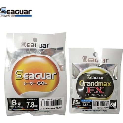 Japan imported SEAGUAR orange packaging fluorocarbon line black packaging FX sea fishing long-distance lure front wire fishing