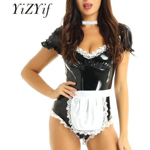 YiZYiF Leather Erotic Costumes