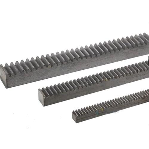 Mod 1 spur Gear rack straight teeth 12mmx12mmx490mm width 12MM HEIGHT 12MM L490mm 45# steel CNC parts modulus 1 M