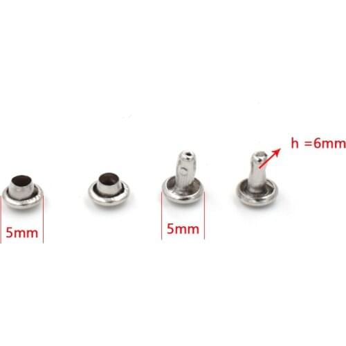 200 pieces/lot) 5mm Metal rivet. Bags rivets. Shoes decorative nails. Clothes buttons. Press the button.Clothing & Accessories