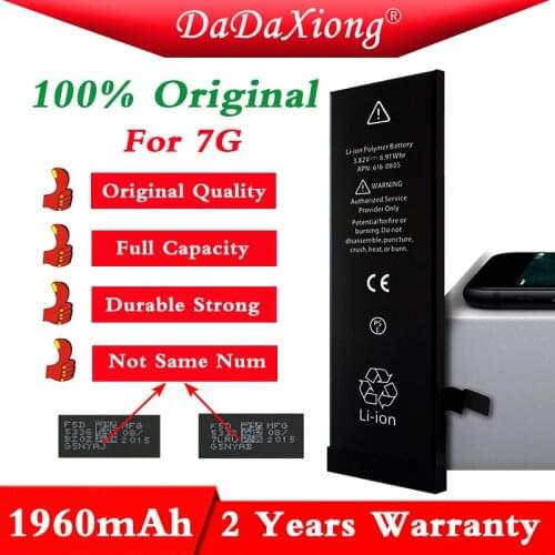 2021 100% Original 10pcs DaDaXiong Factory Battery For iPhone 7 7G 0 Zero Cycle 1960mAh Replacement Repair BMTI7GFFB