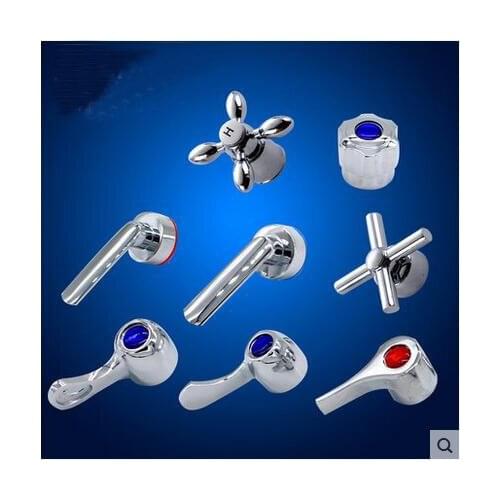 35/40mm Shower faucet cartridge repair accessories, Bathroom faucet handle chrome plated, Kitchen faucet handwheel replacement