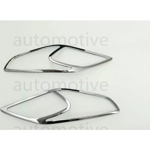 ABS Chrome Rear Fog Light Lamp Cover Trim 2pcs For MAZDA CX-4 CX4 2016 2017