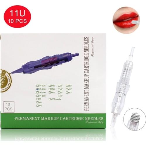 Biomaser Revolution Tattoo Needle 11U Permanent Makeup Cartridge Needles For Eyebrow Lips Makeup Fit Tattoo Machine BMX Needles