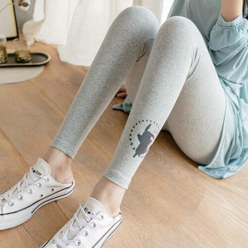 0218# Maternity Pants Spring Autumn Elastic Waist Belly Support Pants Stretch Maternity Leggings Trousers